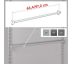 Závesná traverza KX-ROK 63,4 cm 01 - sv. sivá
