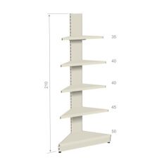 Obchodný regál KR 210 - 4 VON - 90°